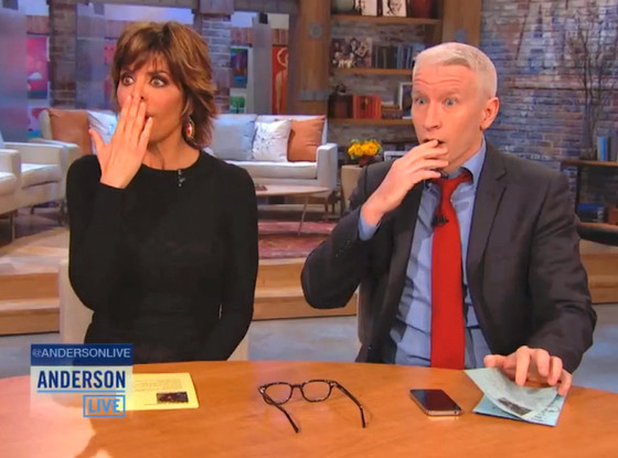 Lisa Rinna, Anderson Cooper Live Lisa Rinna, Anderson Cooper Live